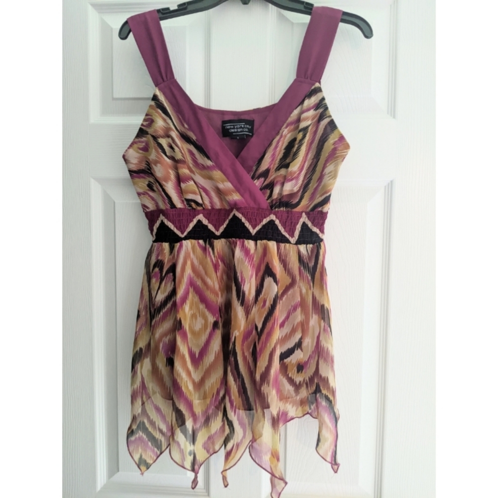 Summer babydoll tank top blouse size S